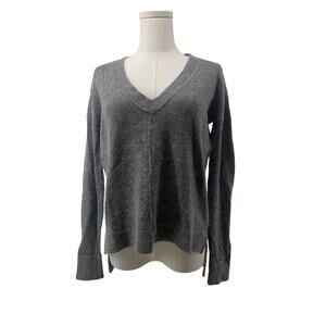 Club Monaco Women's Alpaca Wool Blend Sweater Knit Pullover Gray Size Small